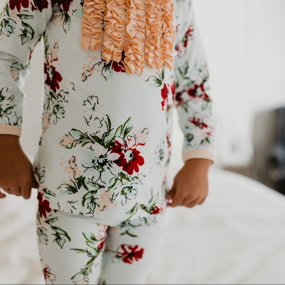 3T Sweet Honey Dreamer Pajamas-Snowy Bouquet - Picture 4 of 8